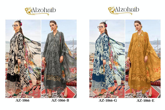 Az 1066 Bge Al Zohaib Cotton Pakistani Patch Work Suits Wholesaler Gujarat