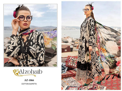 Az 1066 Bge Al Zohaib Cotton Pakistani Patch Work Suits Wholesaler Gujarat