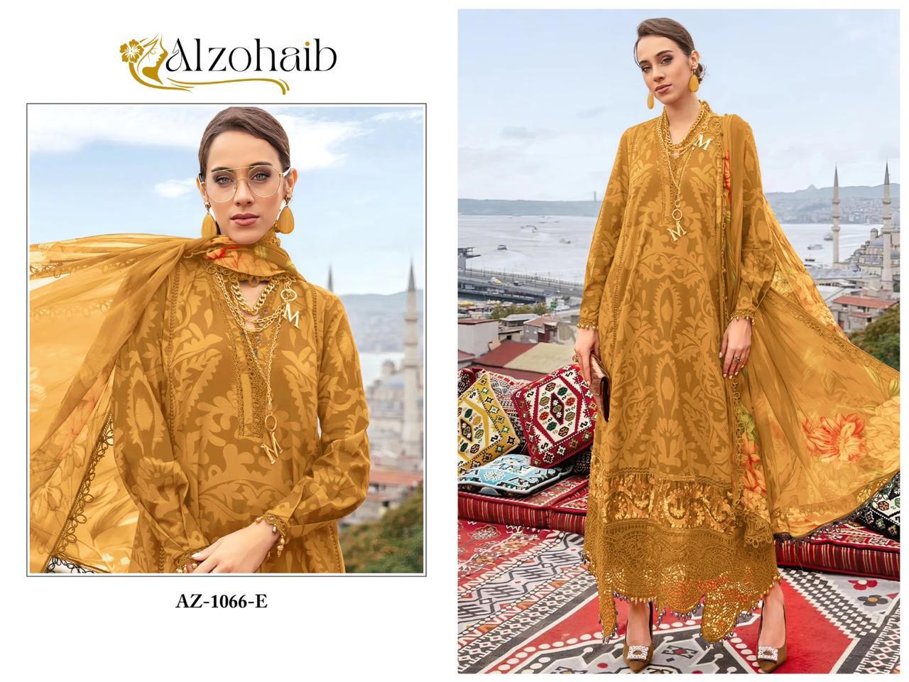 Az 1066 Bge Al Zohaib Cotton Pakistani Patch Work Suits Wholesaler Gujarat