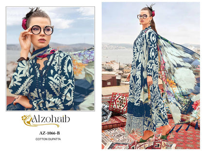 Az 1066 Bge Al Zohaib Cotton Pakistani Patch Work Suits Wholesaler Gujarat