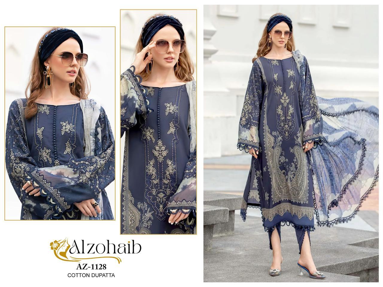 Az 1115-1126-1127-1128 Al Zohaib Cotton Pakistani Patch Work Suits Manufacturer