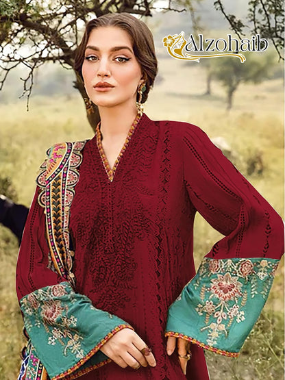 Az 1261 Al Zohaib Pure Cotton Pakistani Salwar Suits Manufacturer Gujarat