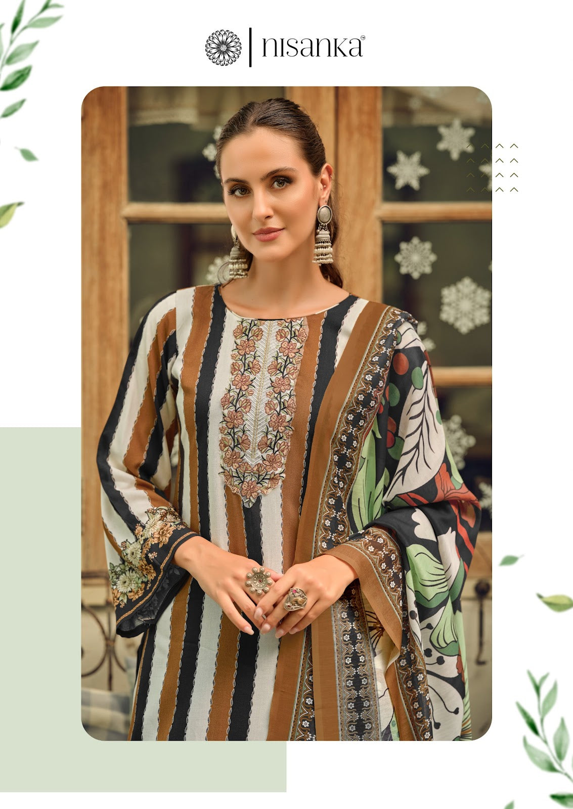 Azaa Nisanka Pure Jam Karachi Salwar Suits Wholesaler India