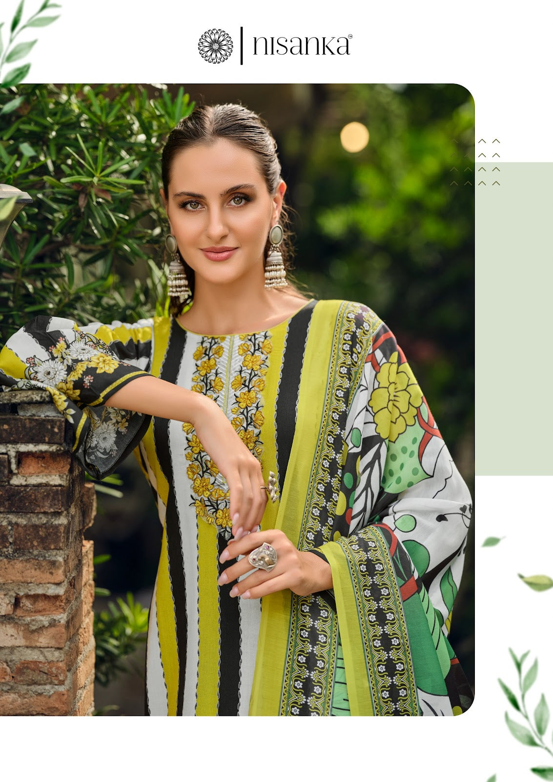 Azaa Nisanka Pure Jam Karachi Salwar Suits Wholesaler India