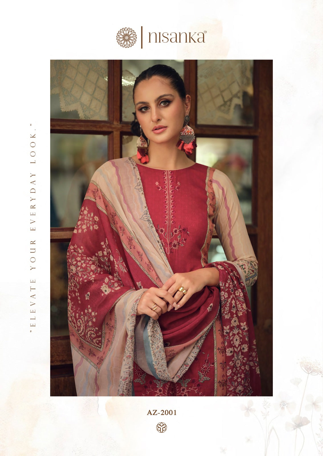 Azaa Vol 4 Nisanka Viscose Karachi Salwar Suits Manufacturer India