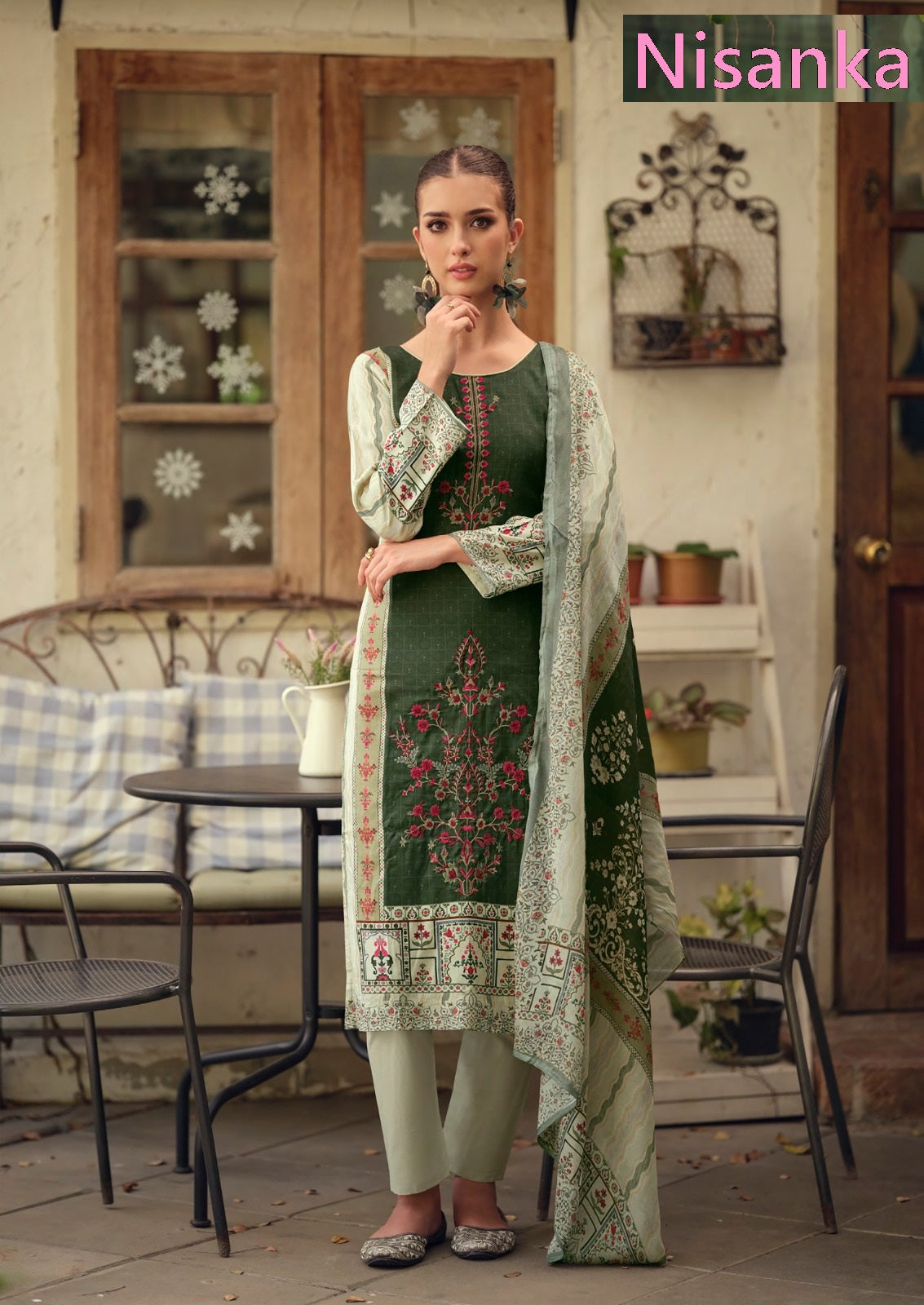 Azaa Vol 4 Nisanka Viscose Karachi Salwar Suits Manufacturer India