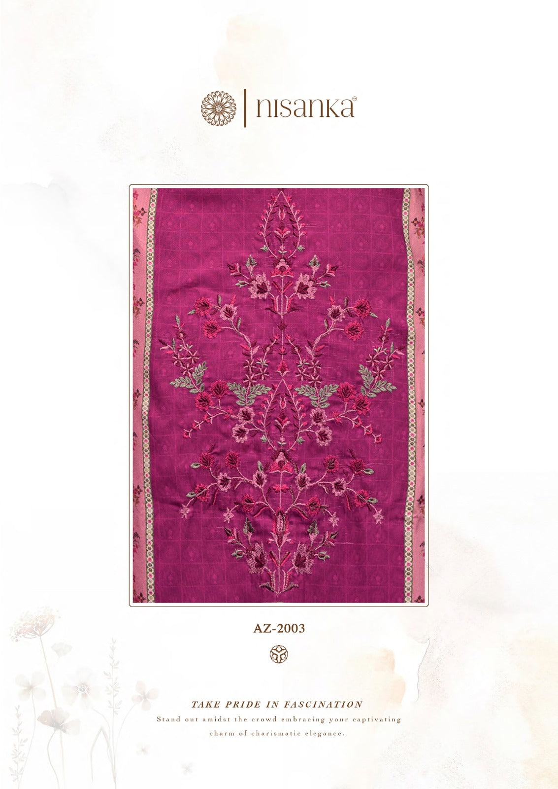 Azaa Vol 4 Nisanka Viscose Karachi Salwar Suits Manufacturer India