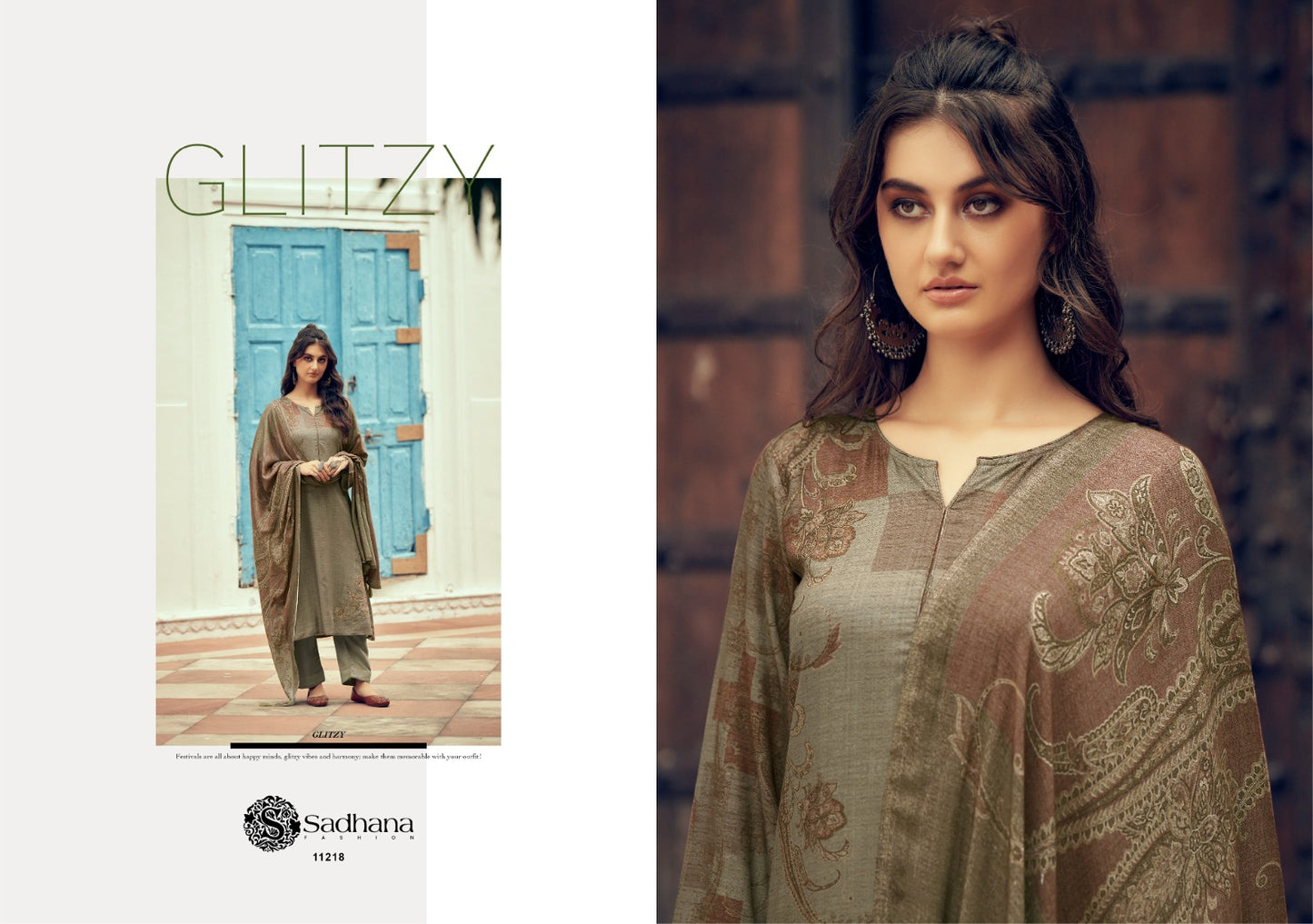 Azara Sadhana Viscose Pashmina Suits Wholesale