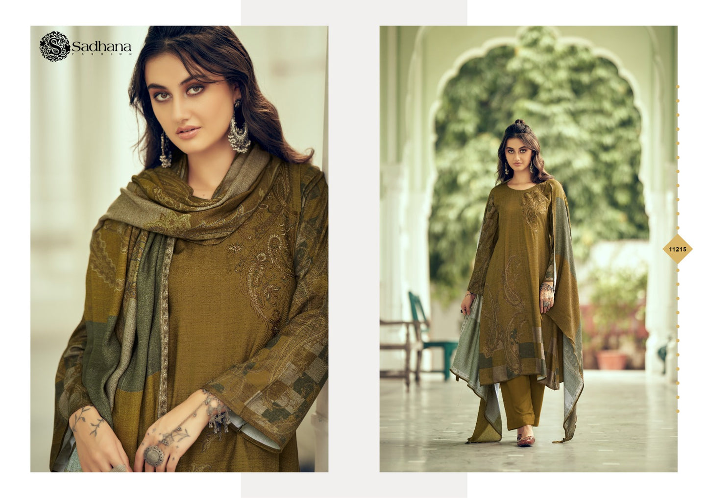 Azara Sadhana Viscose Pashmina Suits Wholesale