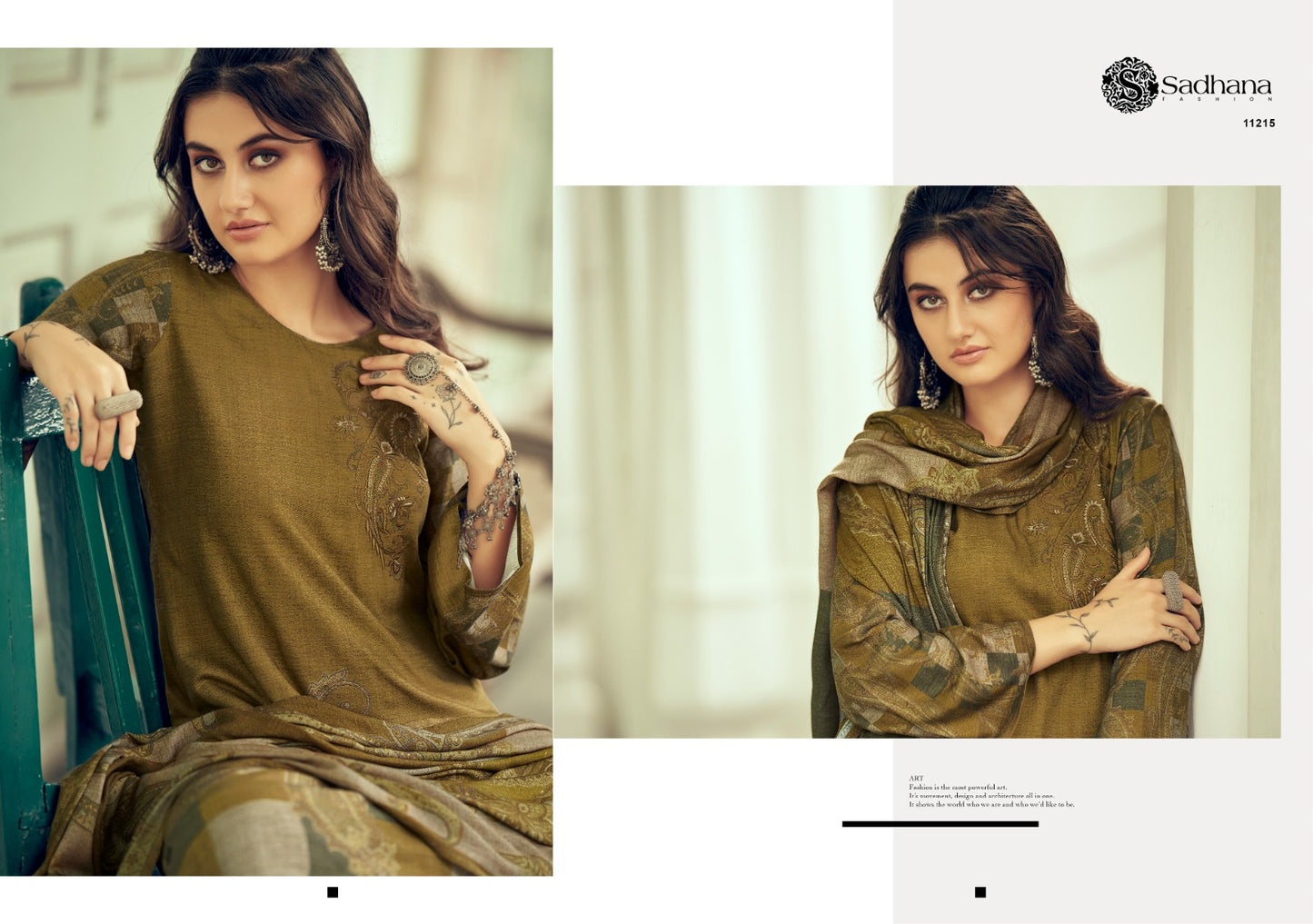 Azara Sadhana Viscose Pashmina Suits Wholesale