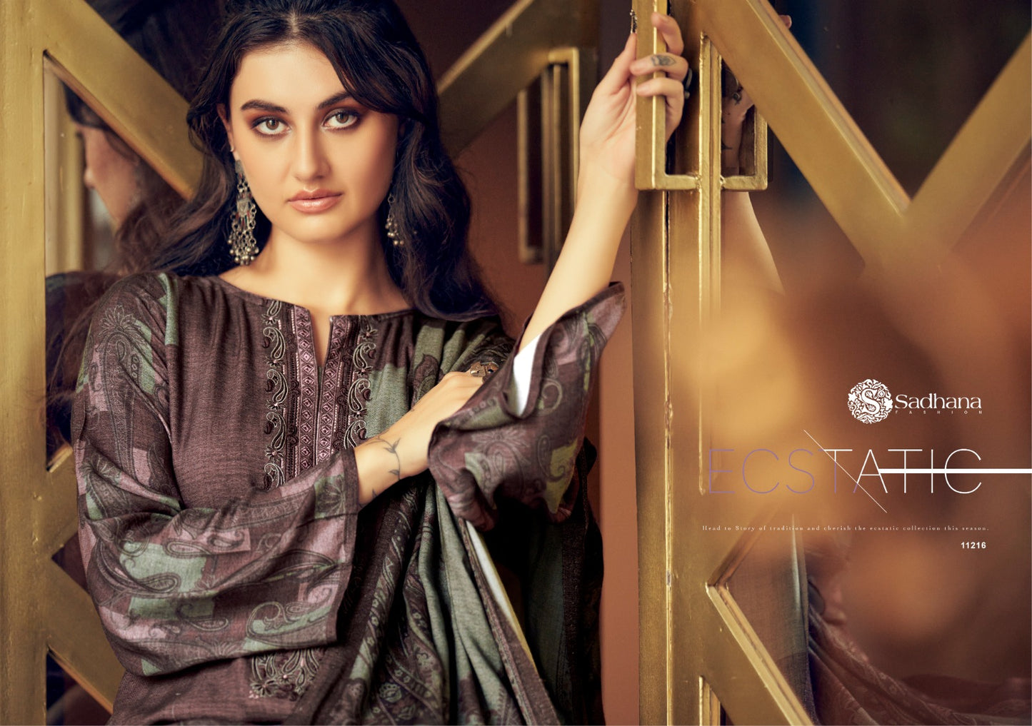 Azara Sadhana Viscose Pashmina Suits Wholesale