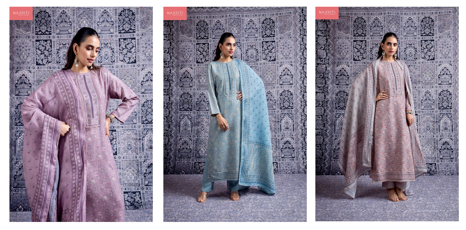 Azaria Naariti Pashmina Suits Supplier