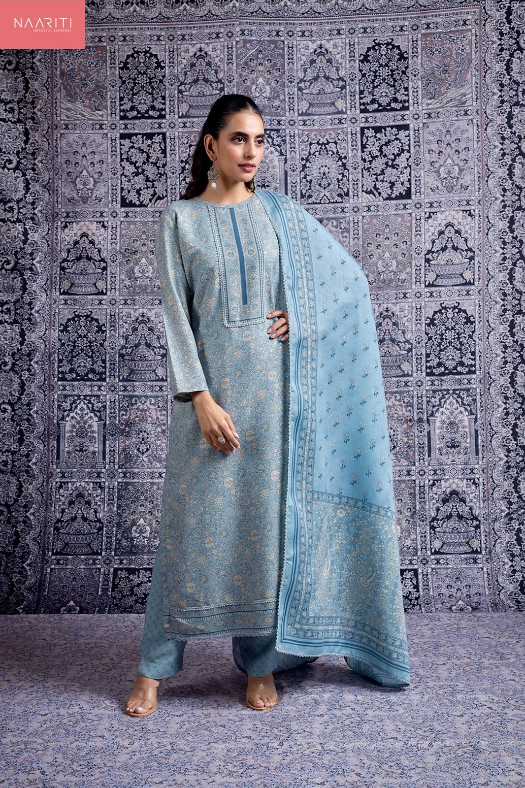 Azaria Naariti Pashmina Suits Supplier