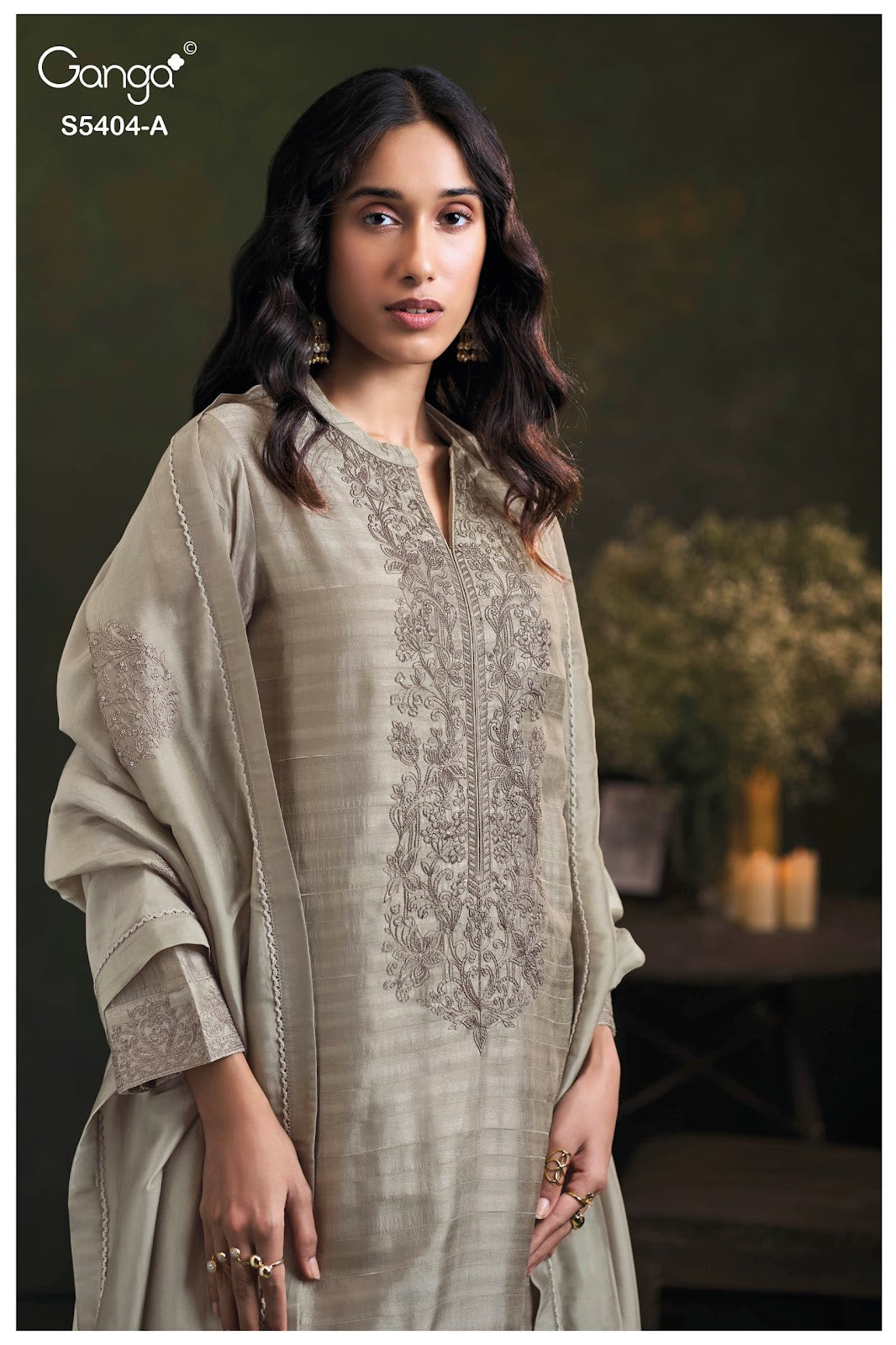 Azmira S5404 Ganga Raw Silk Pant Style Suits Wholesaler Gujarat