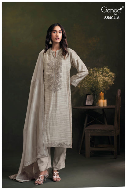 Azmira S5404 Ganga Raw Silk Pant Style Suits Wholesaler Gujarat