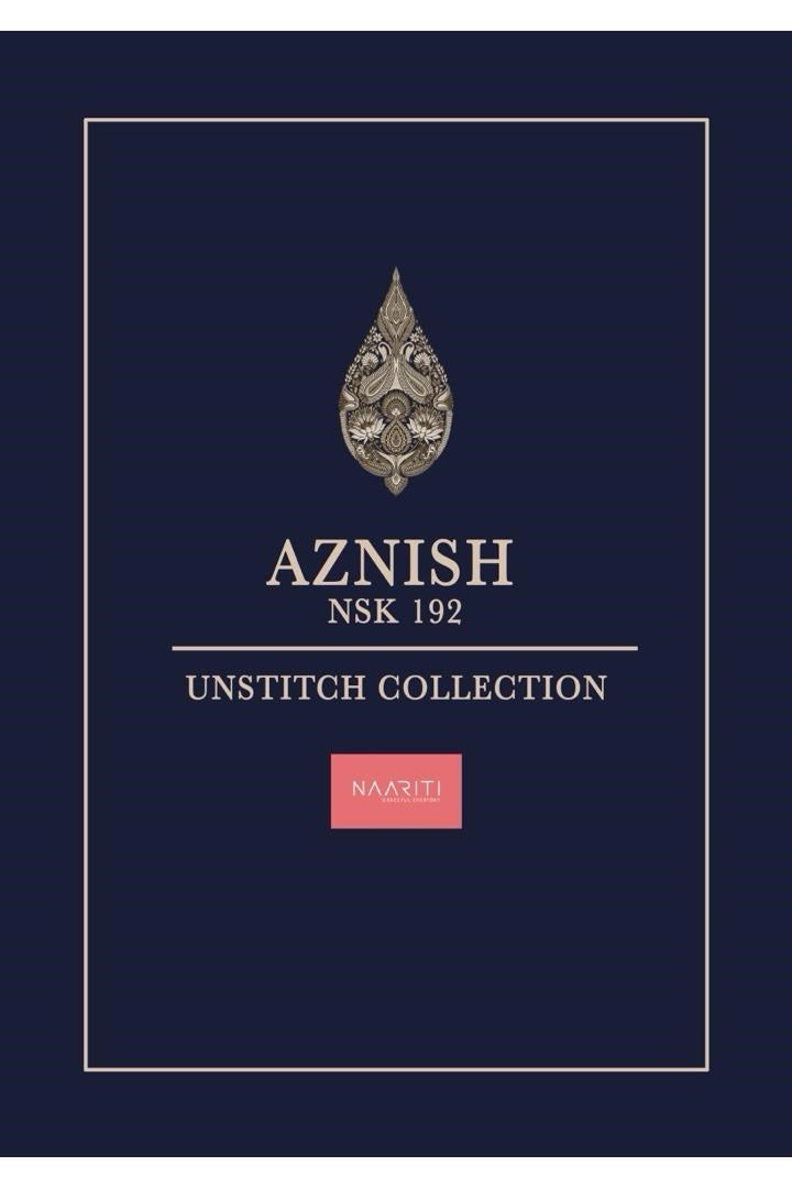 Aznish 192 Naariti Russian Silk Pant Style Suits Wholesaler
