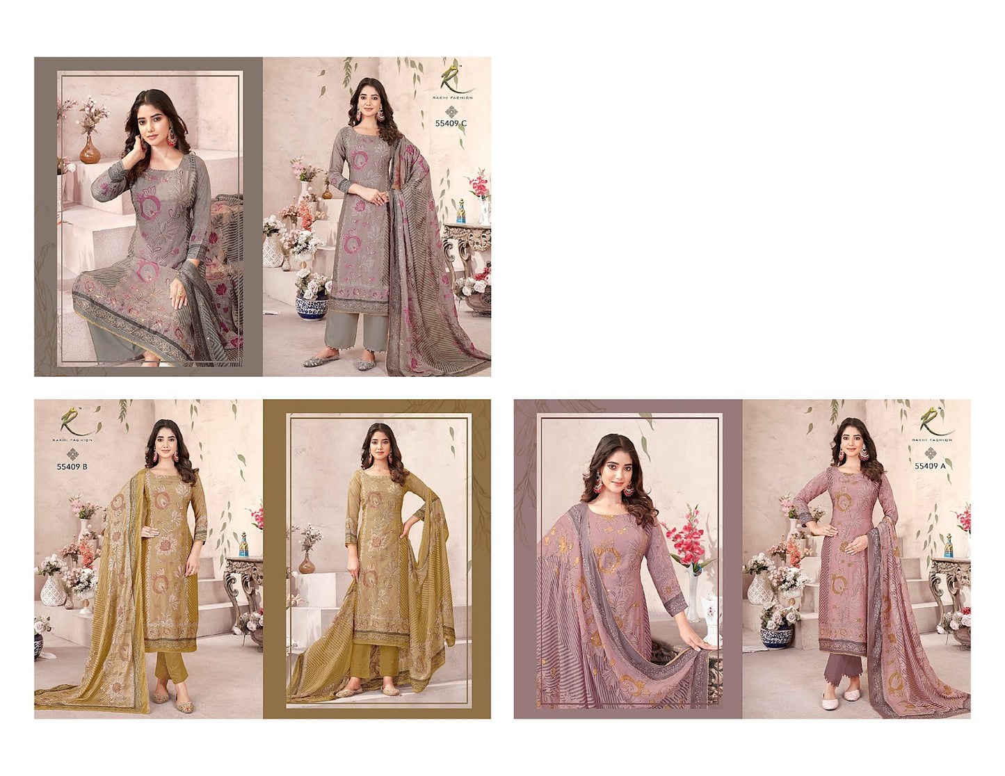 Azorte Rakhi Fashion Viscose Pant Style Suits Supplier