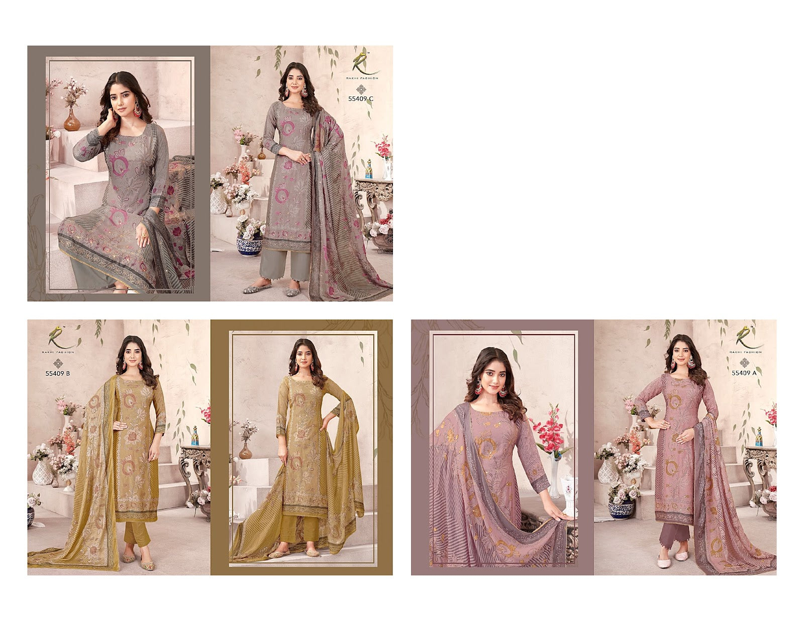 Azorte Rakhi Fashion Viscose Pant Style Suits Supplier