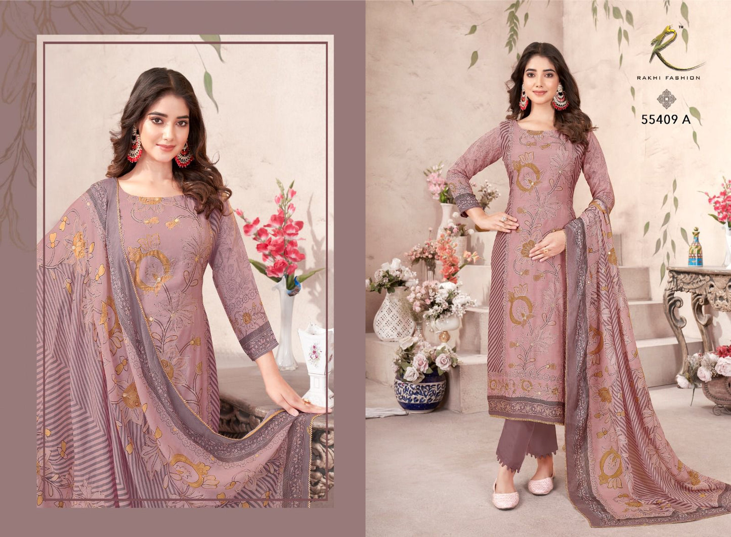 Azorte Rakhi Fashion Viscose Pant Style Suits Supplier