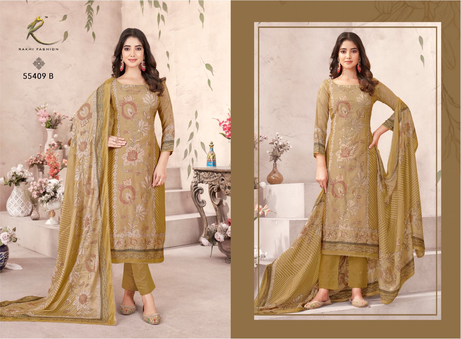 Azorte Rakhi Fashion Viscose Pant Style Suits Supplier