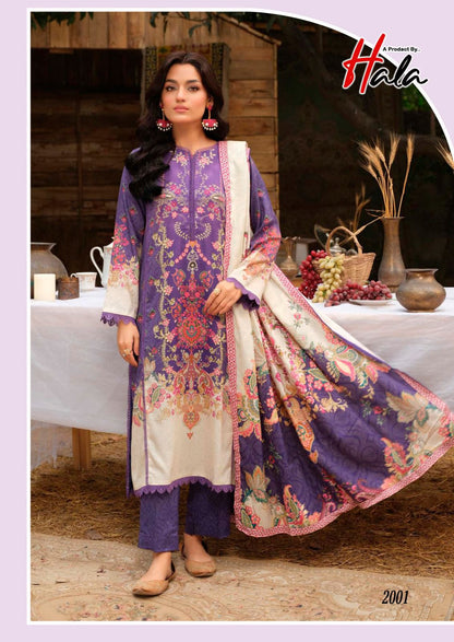 Azure Vol 2 Exclusive Heavy Lawn Collection Hala Cotton Karachi Salwar Suits Manufacturer India