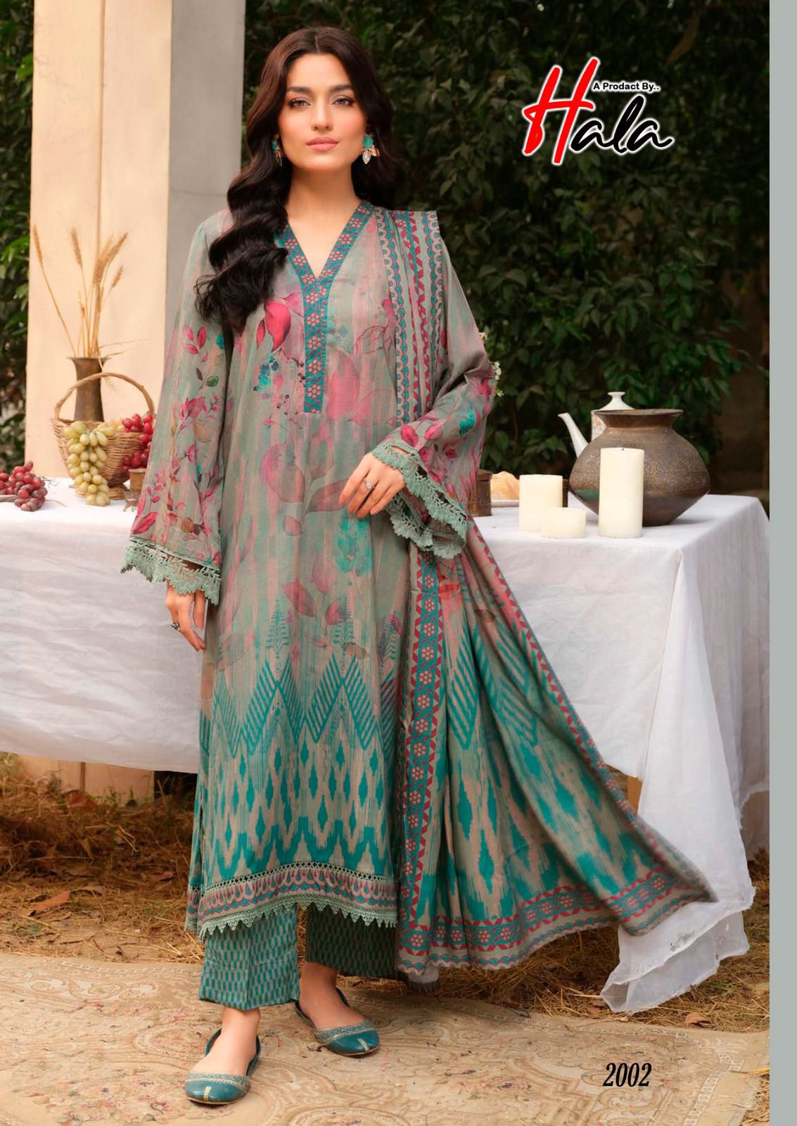 Azure Vol 2 Exclusive Heavy Lawn Collection Hala Cotton Karachi Salwar Suits Manufacturer India