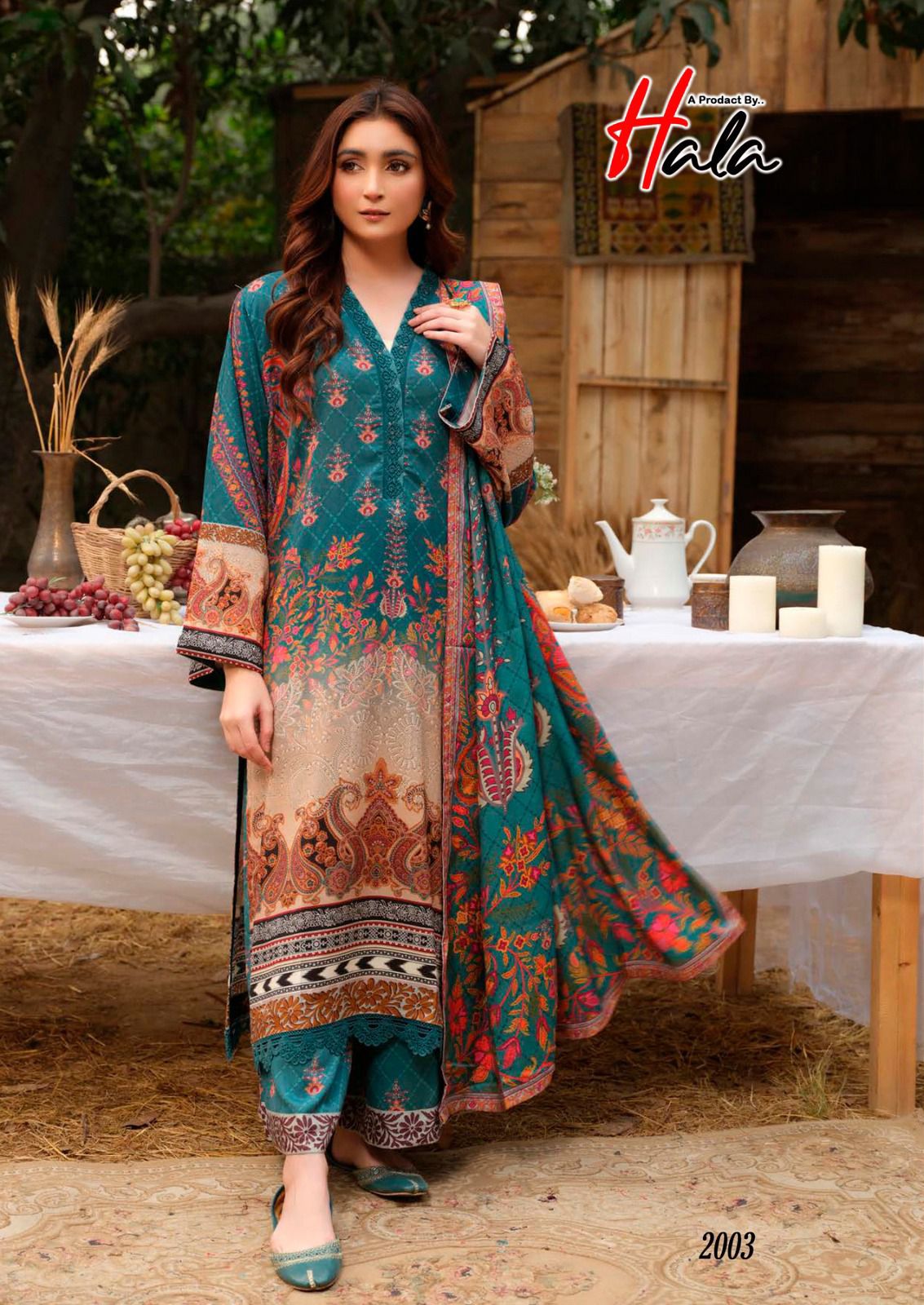 Azure Vol 2 Exclusive Heavy Lawn Collection Hala Cotton Karachi Salwar Suits Manufacturer India
