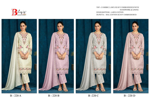 B220A To D Bilqis Pakistani Salwar Suits Manufacturer India