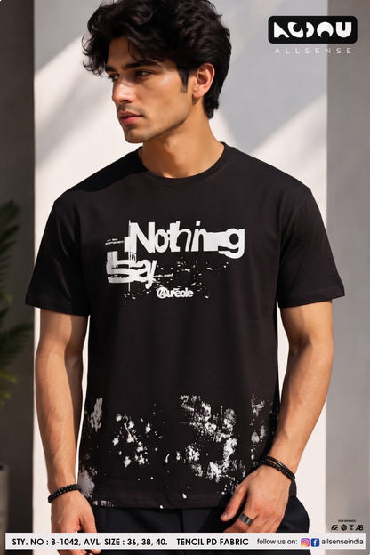 B 1042 Dobby Allsense Tencil Mens Tshirts Manufacturer