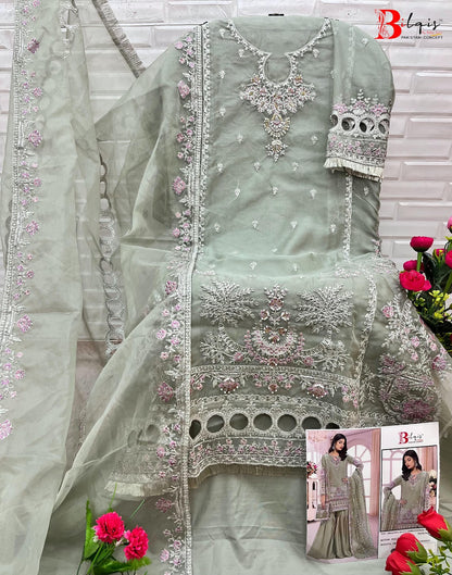 B 106 Abcd Bilqis Organza Pakistani Salwar Suits Manufacturer India