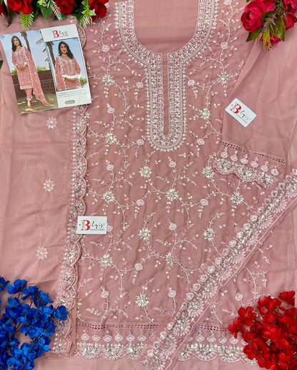 B 131 Ijkl Bilqis Fox Georgette Pakistani Salwar Suits Supplier Gujarat