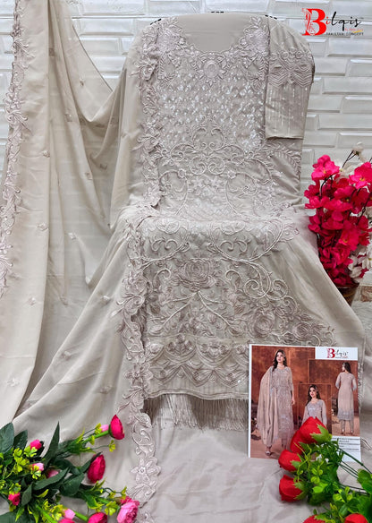 B 14 Klmn Bilqis Fox Georgette Pakistani Salwar Suits Wholesale
