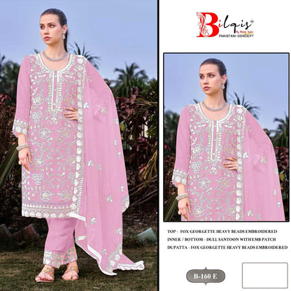 B 160 C To F Bilqis Georgette Pakistani Salwar Suits Exporter India