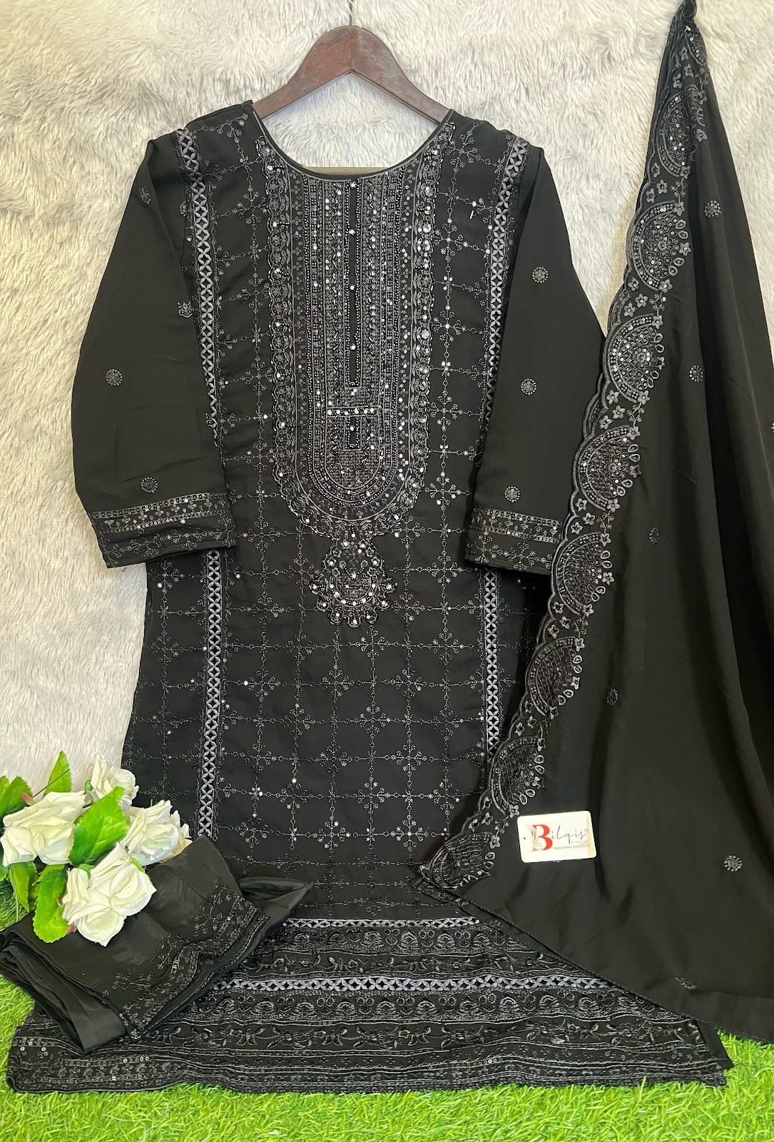 B 162 Bilqis Georgette Pakistani Readymade Suits Wholesale Rate