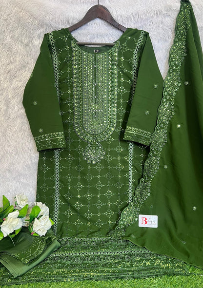 B 162 Bilqis Georgette Pakistani Readymade Suits Wholesale Rate