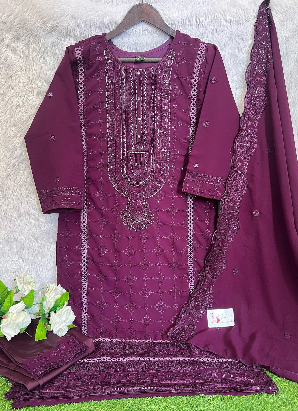 B 162 Bilqis Georgette Pakistani Readymade Suits Wholesale Rate