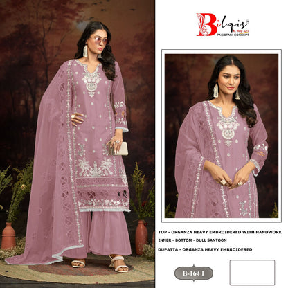 B 164Ghij Bilqis Organza Pakistani Salwar Suits Exporter India