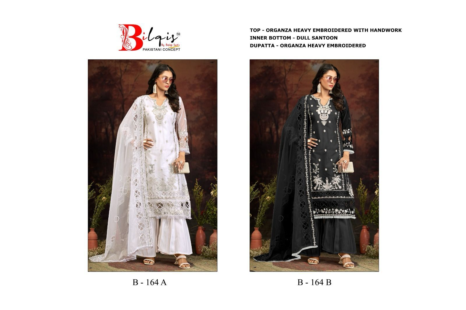 B 164 Ab Bilqis Pakistani Salwar Suits Supplier