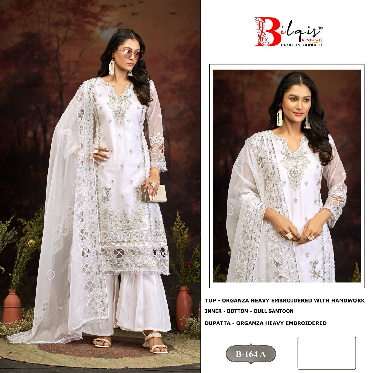 B 164 Ab Bilqis Pakistani Salwar Suits Supplier