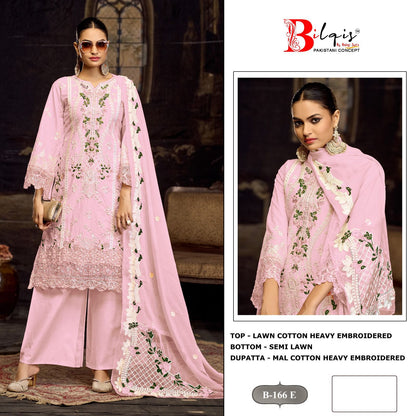B 166 Efgh Bilqis Cambric Lawn Pakistani Salwar Suits Exporter Gujarat