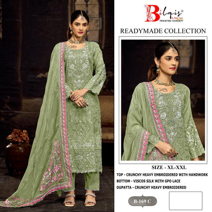 B 169 Bilqis Pakistani Readymade Suits Exporter