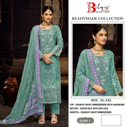 B 169 Bilqis Pakistani Readymade Suits Exporter