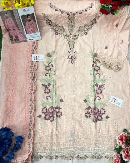 B 184 Bilqis Lawn Cotton Pakistani Salwar Suits Wholesaler India