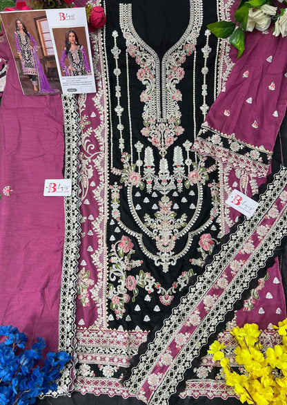 B 186 Bilqis Vichitra Pakistani Salwar Suits Wholesale