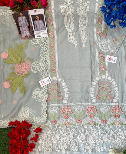 B 188 Bilqis Lawn Cotton Pakistani Salwar Suits Manufacturer Gujarat