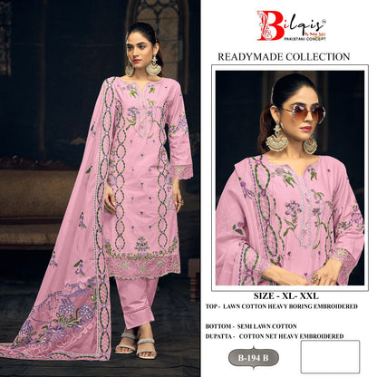 B 194 Abcd Bilqis Lawn Cotton Pakistani Readymade Suits Manufacturer