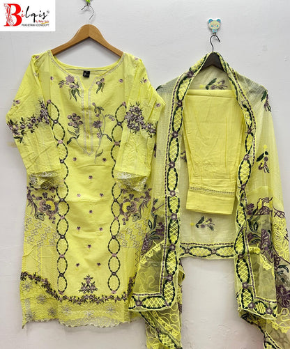 B 194 Abcd Bilqis Lawn Cotton Pakistani Readymade Suits Manufacturer