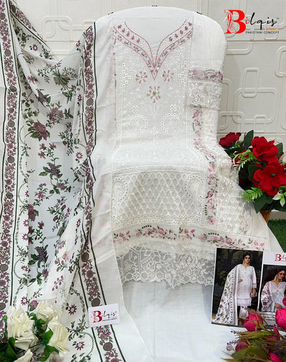 B 209 A To D Bilqis Cambric Lawn Pakistani Salwar Suits Manufacturer Ahmedabad