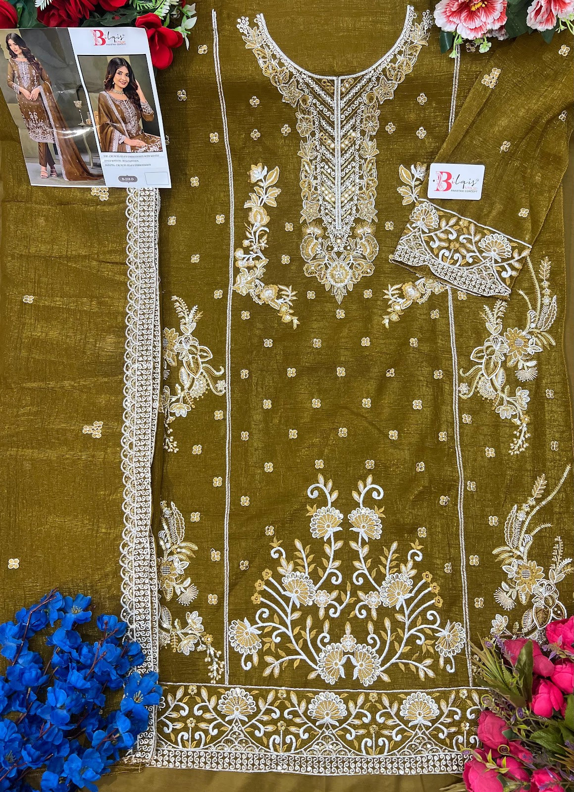B 210 Bilqis Pakistani Salwar Suits Manufacturer Gujarat