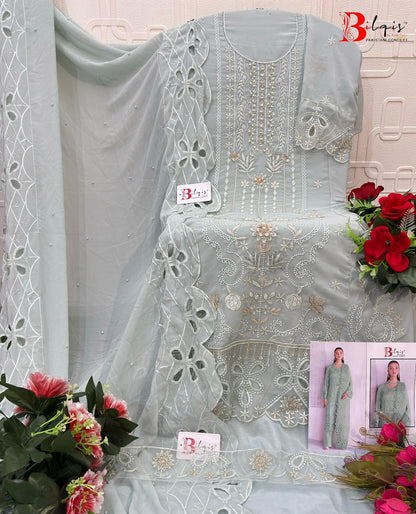 B 216 Bilqis Fox Georgette Pakistani Salwar Suits Manufacturer India